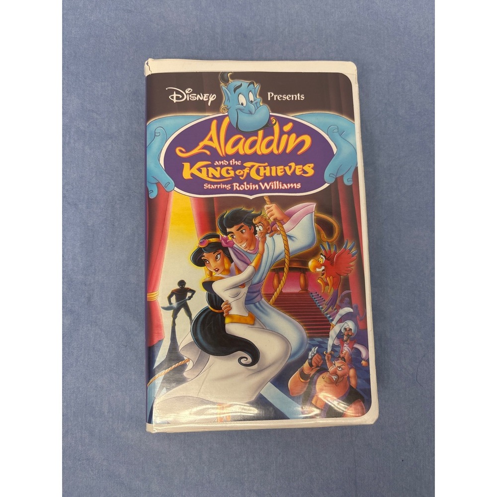 Disney Aladdin and the King of Thieves VHS Kids OS Multicolor Good Animated